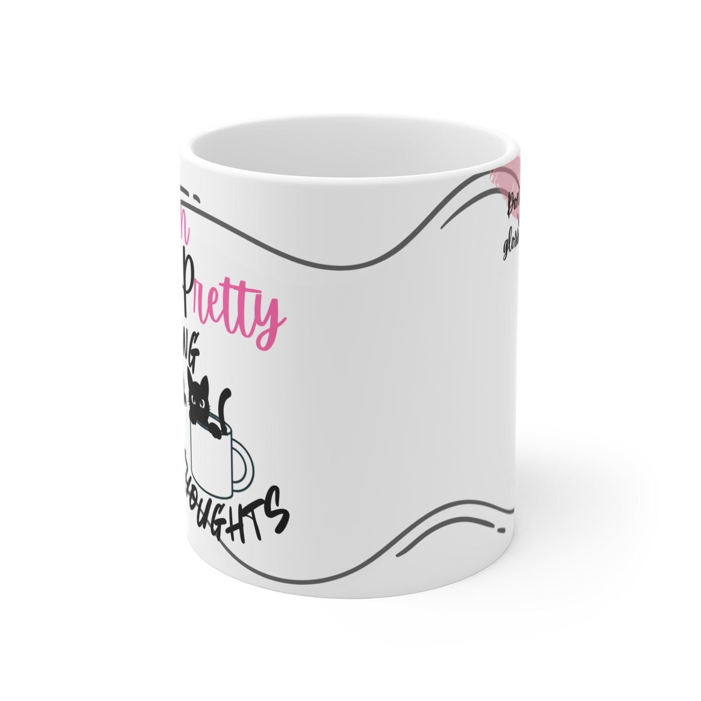 Mug Life Co. – 'Sippin’ Pretty, Thinkin’ Dark Thoughts | White Mug – 11oz