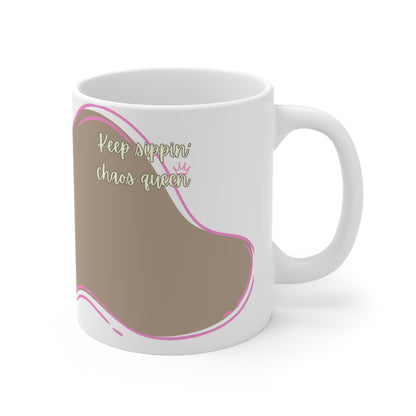 Mug Life Co. – Fueled By Coffee and Questionable Decisions | Taupe Mug – 11oz