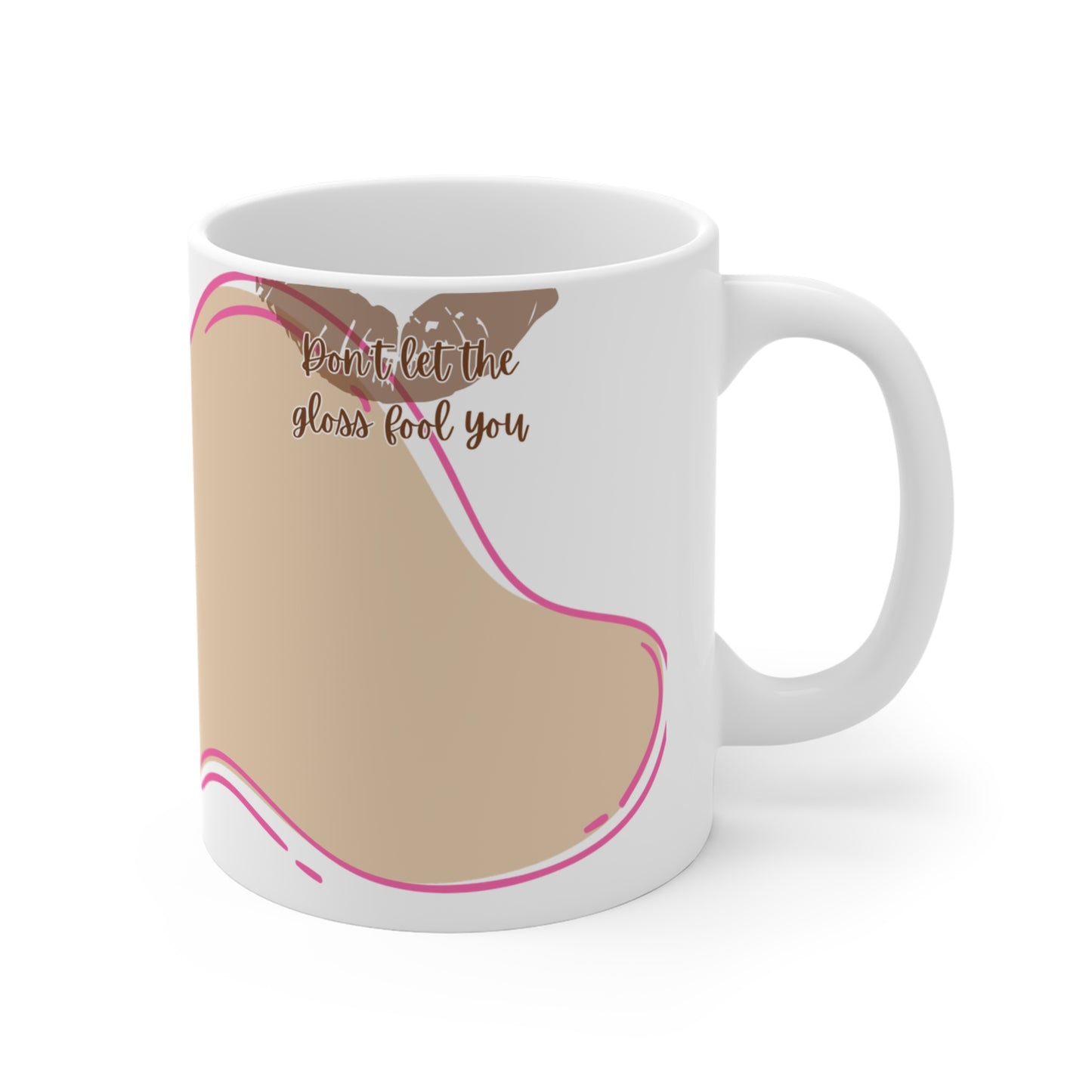 Mug Life Co. – Sippin’ Pretty, Thinkin’ Dark Thoughts | Cream Mug – 11oz
