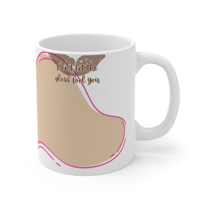 Mug Life Co. – Sippin’ Pretty, Thinkin’ Dark Thoughts | Cream Mug – 11oz