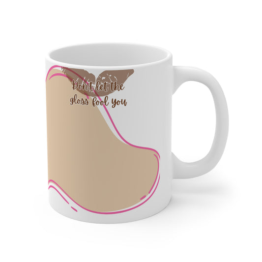 Mug Life Co. – Sippin’ Pretty, Thinkin’ Dark Thoughts | Cream Mug – 11oz