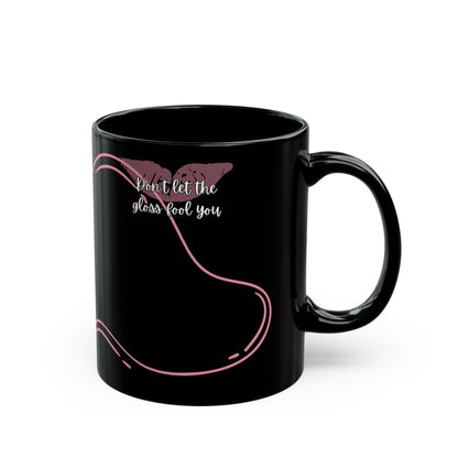 Mug Life Co. – Sippin’ Pretty, Thinkin’ Dark Thoughts | Black Mug – 11oz