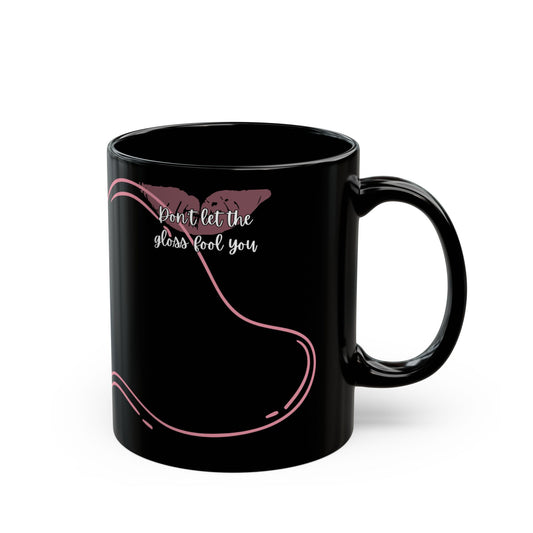 Mug Life Co. – Sippin’ Pretty, Thinkin’ Dark Thoughts | Black Mug – 11oz