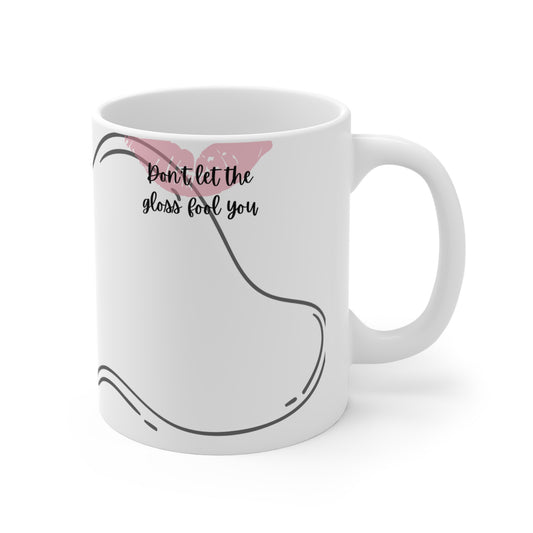 Mug Life Co. – 'Sippin’ Pretty, Thinkin’ Dark Thoughts | White Mug – 11oz